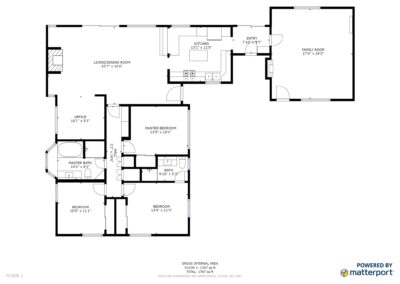 Screenshot from iPad of Matterport 3D floor plan, tyler media works, real estate photography